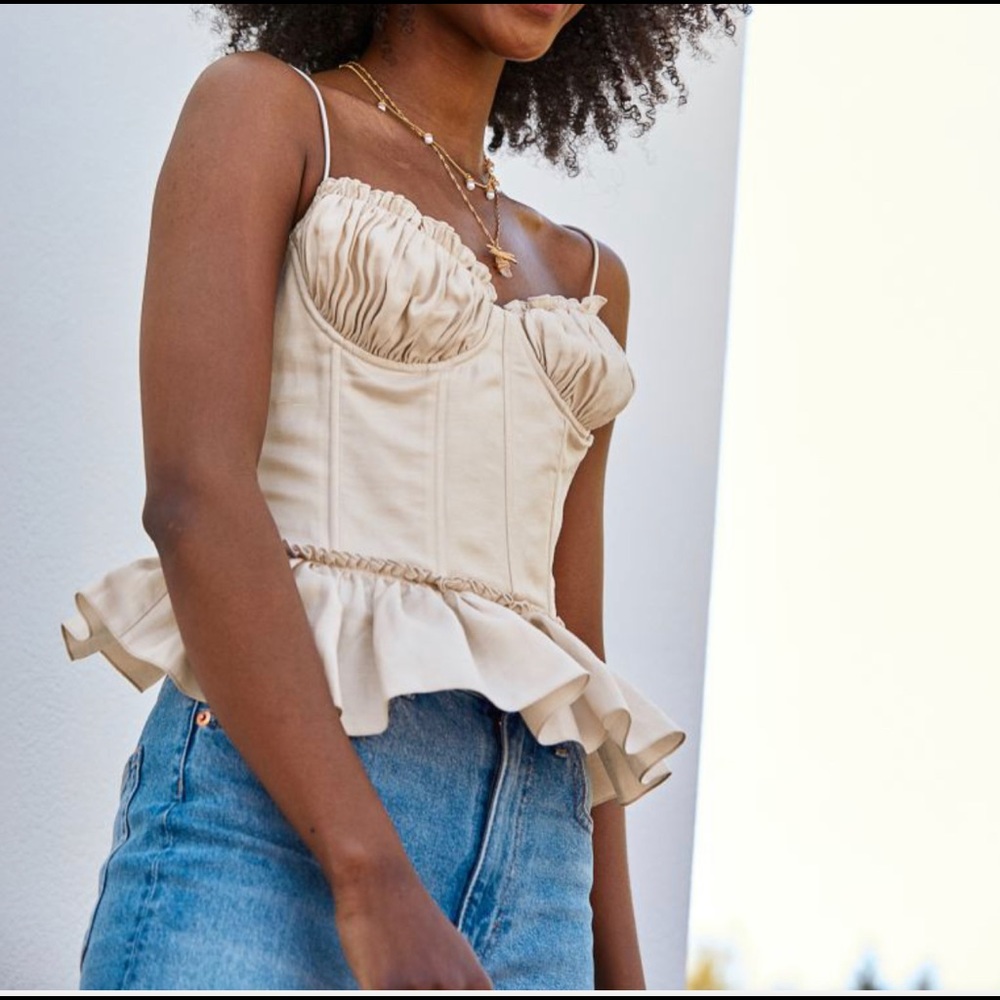 Brock Collection x H&M Linen-Blend Corset